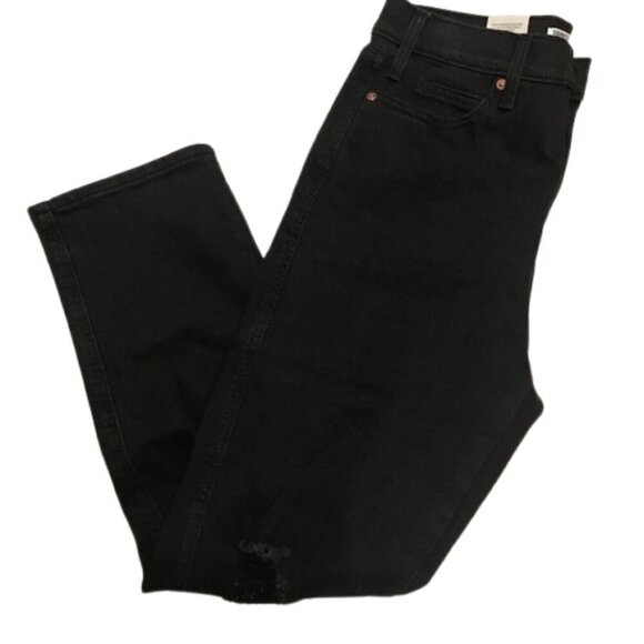 NWT Levi Strauss Signature Gold Women's Heritage High Rise Straight Black Jeans - Picture 2 of 13